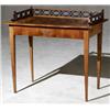 Image 1 : Biedermeier Parcel Ebonized Cherry Writing Table, Circa 1825, Height: 35-1/2 in (90.2 cm);...