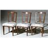 Image 1 : Set of Six Continental Neoclassical Style Walnut, Side Chairs, 19th Century, Some with repa...