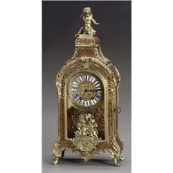 RTgence Style Boulle Marquetry Mantel Clock, Movement signed H & F, Paris, Circa 1900, Having...