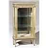 Image 1 : Louis XVI Style Giltwood Vitrine, Early 20th Century, The bevelled glass front and sides encl...