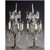 Image 1 : Pair of Louis XV Style Ormolu and Cut-Glass Five-Light Candelabra, Early 20th Century, Electr...