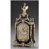 Image 1 : RTgence Style Gilt Metal Mounted Ebonized Wood Mantel Clock, Movement signed H & F, Paris, Circ...