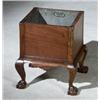 Image 1 : Chippendale Style Mahogany Cellaret, Early 20th Century, With removable galvanized tin interi...