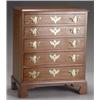 Image 1 : Chippendale Style Mahogany Diminutive Tall Chest of Drawers, Probably Late 19th-Early 20th Cent...