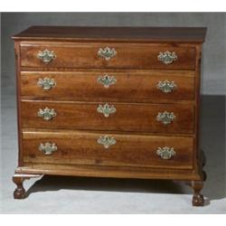 Chippendale Cherry Chest of Drawers, Maryland or Rhode Island, Predominantly Last Quarter 18th...