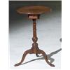 Image 1 : Federal Cherry Tripod Birdcage Candlestand with Drawer, Massachusetts or Connecticut, Predomina...