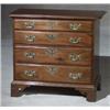 Image 1 : Queen Anne Mahogany Chest of Drawers, Massachusetts, Circa 1760, Top and brasses replaced; re...