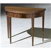 Image 1 : Federal Style Inlaid Mahogany Demilune, Fold-Top Card Table, Late 19th-Early 20th Century,...