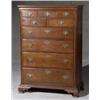 Image 1 : Chippendale Cherry Tall Chest, of Drawers, Pennsylvania, Circa 1770-1790, Brasses replaced;...
