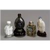 Image 1 : Group of Four Chinese Snuff Bottles, 19th-20th Century, Consisting of two mother-of-pearl bot...