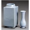 Image 1 : Two Chinese Ru-Type Blue Glazed Vases, Yongzheng Mark and Period (1723-1735), One cong-form,...