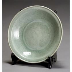 Margaret M. Mourot, Chinese Longquan Celadon Crackle Glazed Charger, Ming Dynasty (1368-1644)...