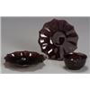 Image 1 : Collection of the, Late Florence S. Mahoney, Set of Eleven Chinese Amethyst Peking Glass Flut...