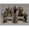 Image 1 : Group of Seven Indian Folk Bronze and Copper Alloy Religious Figures, 18th-20th Century, Cons...