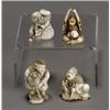 Image 1 : Japanese Works of Art, Group of Six Japanese Ivory Netsuke Studies of Men, 20th Century, Co...