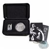 Image 1 : 2014 Niue $5 75 Years of Batman 2oz Fine Silver Coin Set (Tax Exempt). Coin comes encapsulated in or