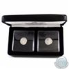 Image 1 : Pair of Ancient Roman Coins - Marcus Aurelius - Life and Death Issued Coins. Each coin is encapsulat
