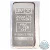 Image 1 : Johnson Matthey 10 oz Fine Silver Bar - Blank Reverse (Tax Exempt) 10oz example produced by Johnson 