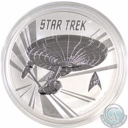 2016 Tuvalu $1 Star Trek U.S.S. Enterprise .999 Fine Silver (Tax Exempt)