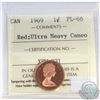 Image 1 : 1-cent Canada 1969 ICCS Certified PL-66 Red Ultra Heavy Cameo
