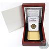 Image 1 : 2007 USA $1 John Adams Missing Edge Lettering Error Coin NGC Certified MS-64 in Wooden Display Box w