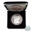Image 1 : 1994 USA Apollo 11 NASA 1oz .999 Fine Silver Round in Black Display Box (Capsule has writing & coin 