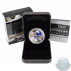 2014 Australia $1 100 Years of Australian Military Aviation Fine Silver Coin (TAX Exempt)