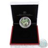 Image 1 : 2003 Canada $5 Coloured Silver Maple Leaf Encapsulated in White & Red RCM Display Box (Coin is toned