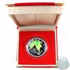 Image 1 : 2008 Canada $20 Crystal Raindrop Fine Silver Coin Encapsulated in Red Felt RCM Display Box (Coin is 