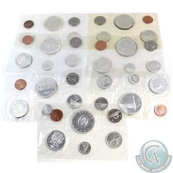Lot of 7x Canada Proof Like Sets dated 1961-1967 (Some coins may be toned). 7 sets