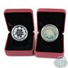 Image 1 : Lot of 2x 2001 Canada Commemorative Proof Sterling Silver Dollars Encapsulated in Red RCM Display Bo