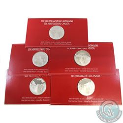 Lot of 5x The Great Canadian Landmarks Solid Sterling Silver Medallions. You will receive 2x Dundurn
