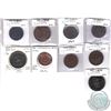 Image 1 : Estate Lot of 9x Various Canadian Half Penny and Penny Bank Tokens from Upper Canada, Bank of Montre