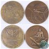 Image 1 : 2x "Jerusalem O.R.T School of Engineering" & "Jerusalem of Gold" Medallions. 2pcs