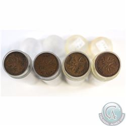 Lot of 4x Canada 1-cent Rolls of 40pcs Dated 1939, 1940, 1943 & 1948. 4pcs