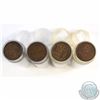 Image 1 : Lot of 4x Canada 1-cent Rolls of 40pcs Dated 1939, 1940, 1943 & 1948. 4pcs