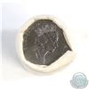 Image 1 : 1991 Canada 50-cent Original Roll of 25pcs. This is a double head roll (Roll is torn at top)