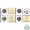 Image 1 : Mixed Page of 4x Canada $2 Dated 1997-2015 ICCS/CMG Certified MS-65. These coins were initially Cert