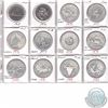 Image 1 : Mixed Page of 12x Canada Commemorative Nickel and Silver Dollars Dated 1968-1983 in Specimen and Pro