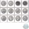 Image 2 : Mixed Page of 12x Canada Commemorative Nickel and Silver Dollars Dated 1968-1983 in Specimen and Pro