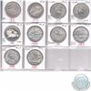 Image 1 : Mixed Page of 10x Canada Commemorative Specimen and Proof Silver Dollars Dated 1971-1989 (Coins are 