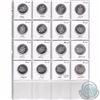 Image 1 : Mixed Page of 16x Canada Proof Like 50-cent Dated 1986-1999. 16pcs