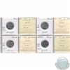 Image 1 : Mixed Page of 4x Canada 25-cent Dated 2002-2012 ICCS Certified MS-66. These coins were initially Cer