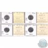 Image 1 : Mixed Page of 4x Canada 25-cent Dated 1996-1998 ICCS Certified MS-65, MS-66 Numismatic BU & MS-67 Nu