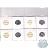 Image 2 : Mixed Page of 4x Canada 25-cent Dated 1982-1986 ICCS Certified MS-64 & MS-66 Numismatic BU. These co