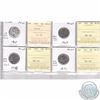 Image 1 : Mixed Page of 4x Canada 25-cent Dated 1968-1971 ICCS Certified MS-65. These coins were initially Cer