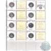 Image 1 : Mixed Page of 8x Canada 50-cent Dated 1997-2004P ICCS/CMG Certified MS-64, MS-65 & MS-66. These coin