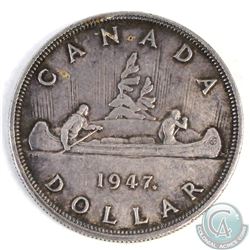 Estate Lot: 1947 Canada Silver Dollar - RARE Maple Leaf Variety. Please view picture.