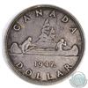 Image 1 : Estate Lot: 1947 Canada Silver Dollar - RARE Maple Leaf Variety. Please view picture.