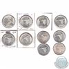 Image 1 : Estate Lot of 10x 1867-1967 Canada Commemorative Silver Dollars. 10pcs